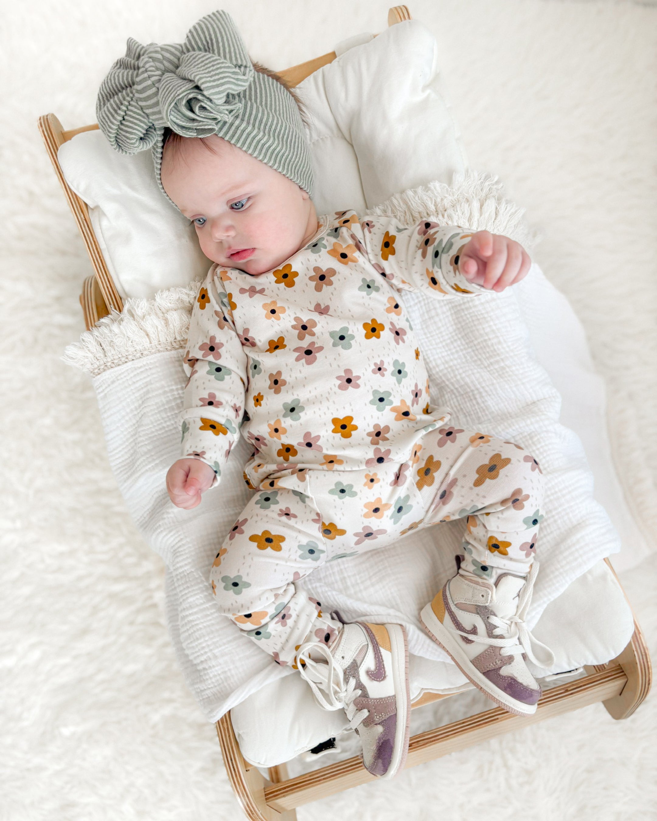 Girls Floral Lounge Set