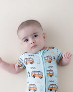 Bamboo Shorty Romper | Retro Beach