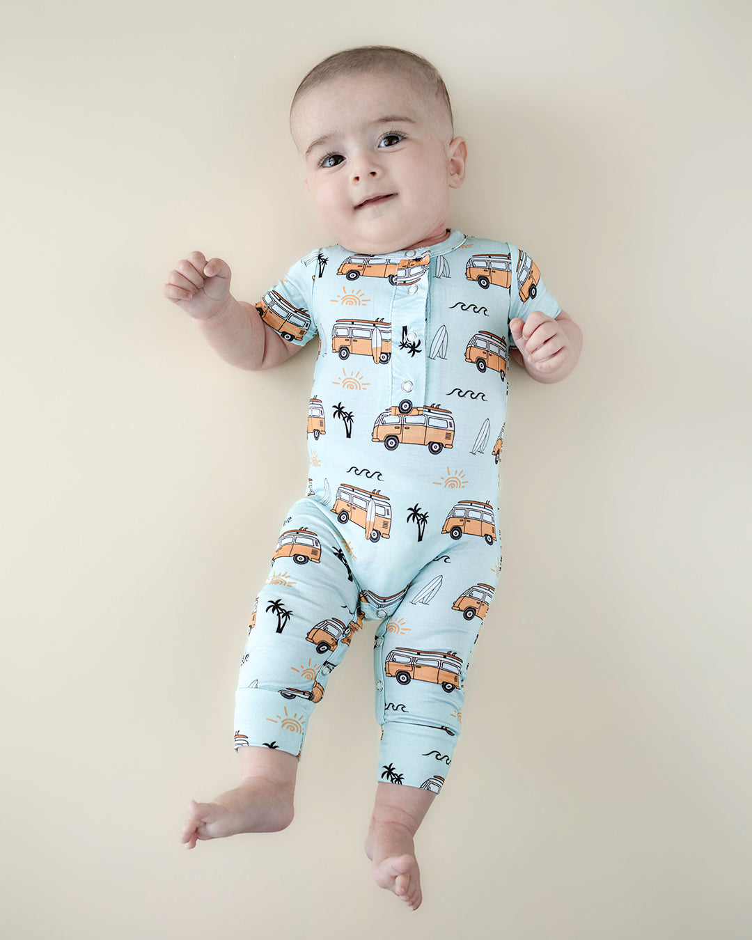 Boys Retro Beach Bamboo Jumpsuit