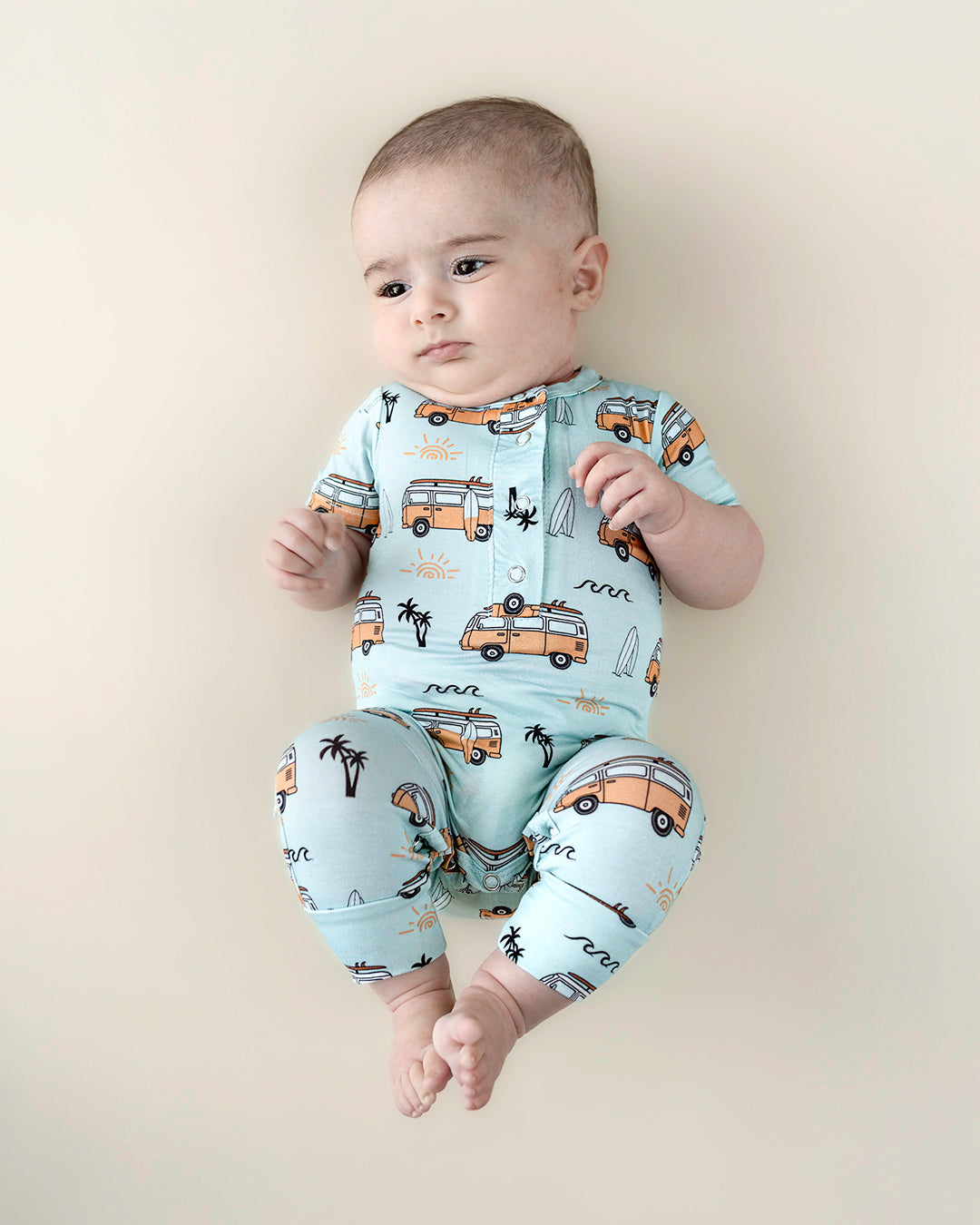 Boys Retro Beach Bamboo Jumpsuit