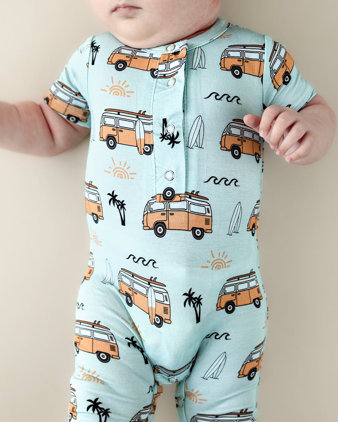 Boys Retro Beach Bamboo Jumpsuit