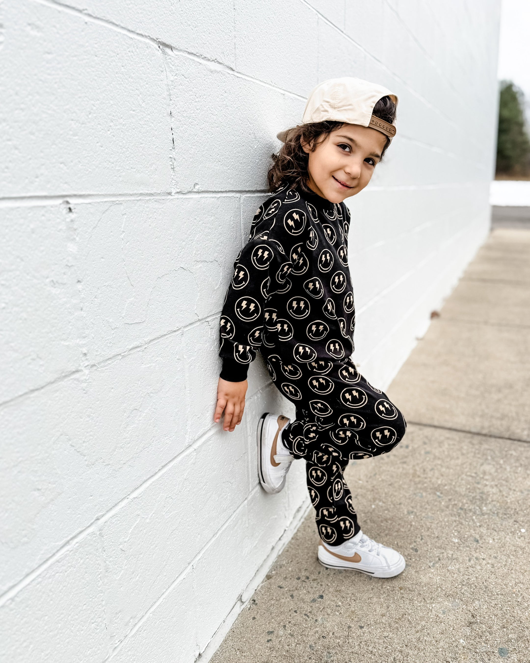 Boys Electric Smiley Jogger Set