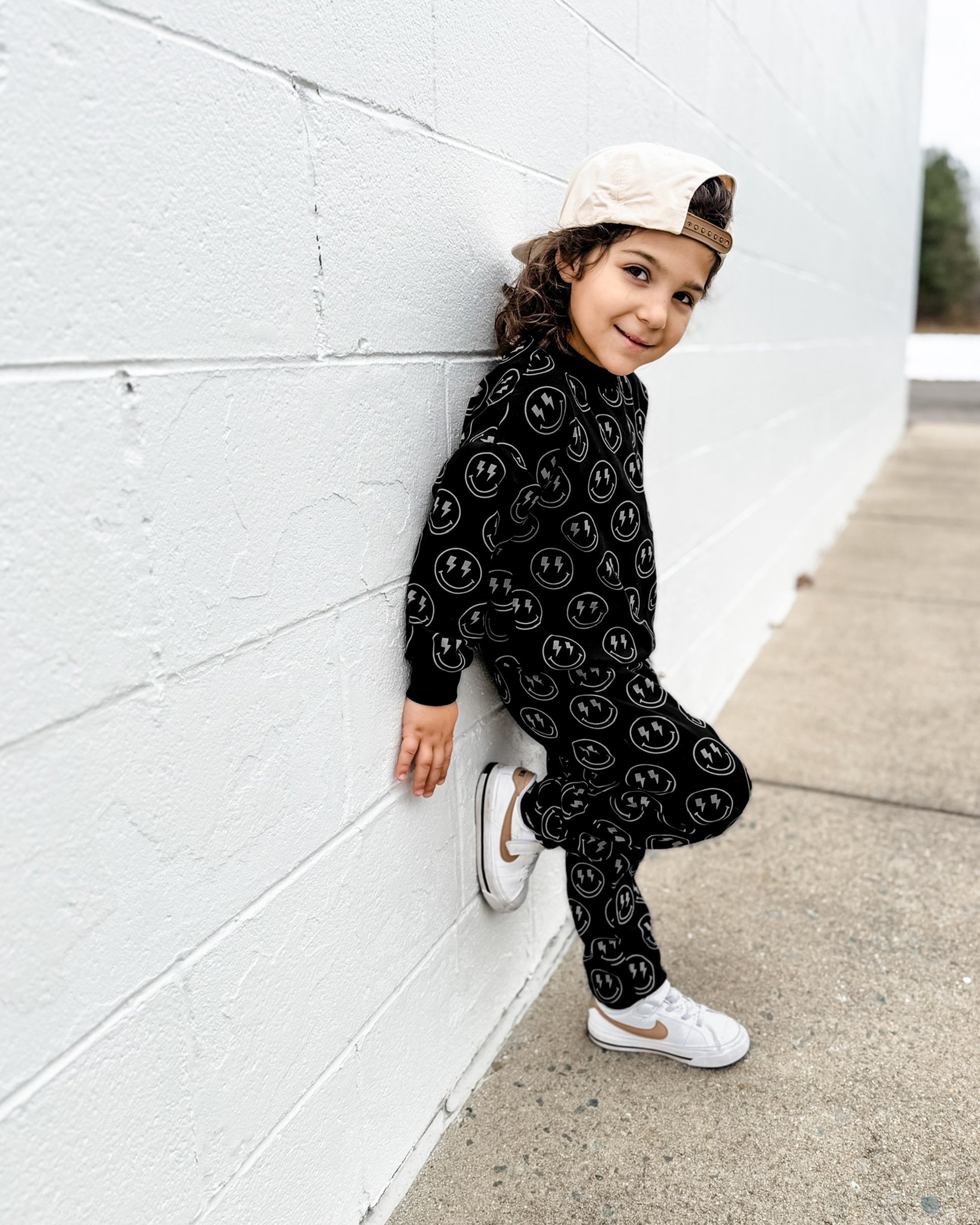 Boys Electric Smiley Jogger Set