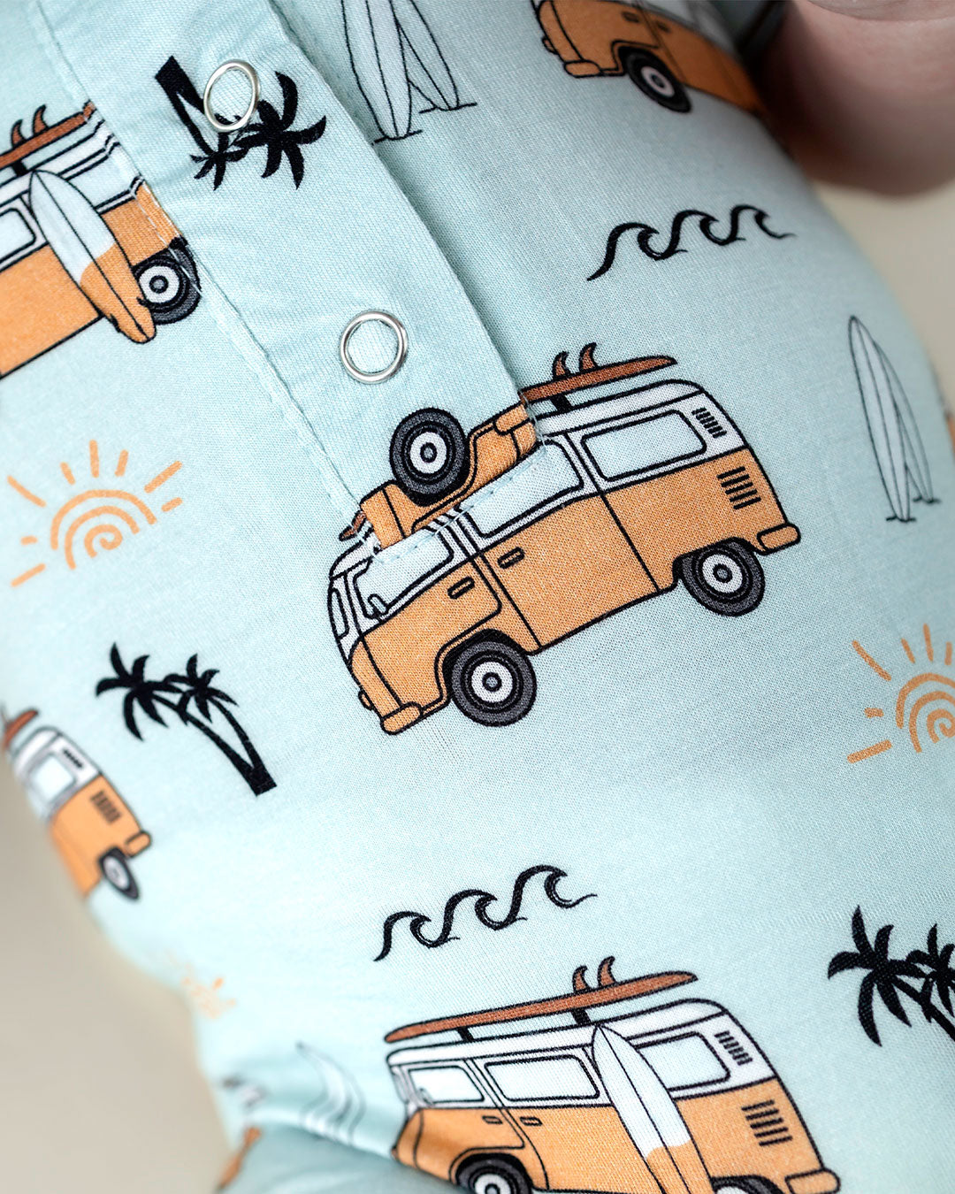 Boys Retro Beach Bamboo Jumpsuit