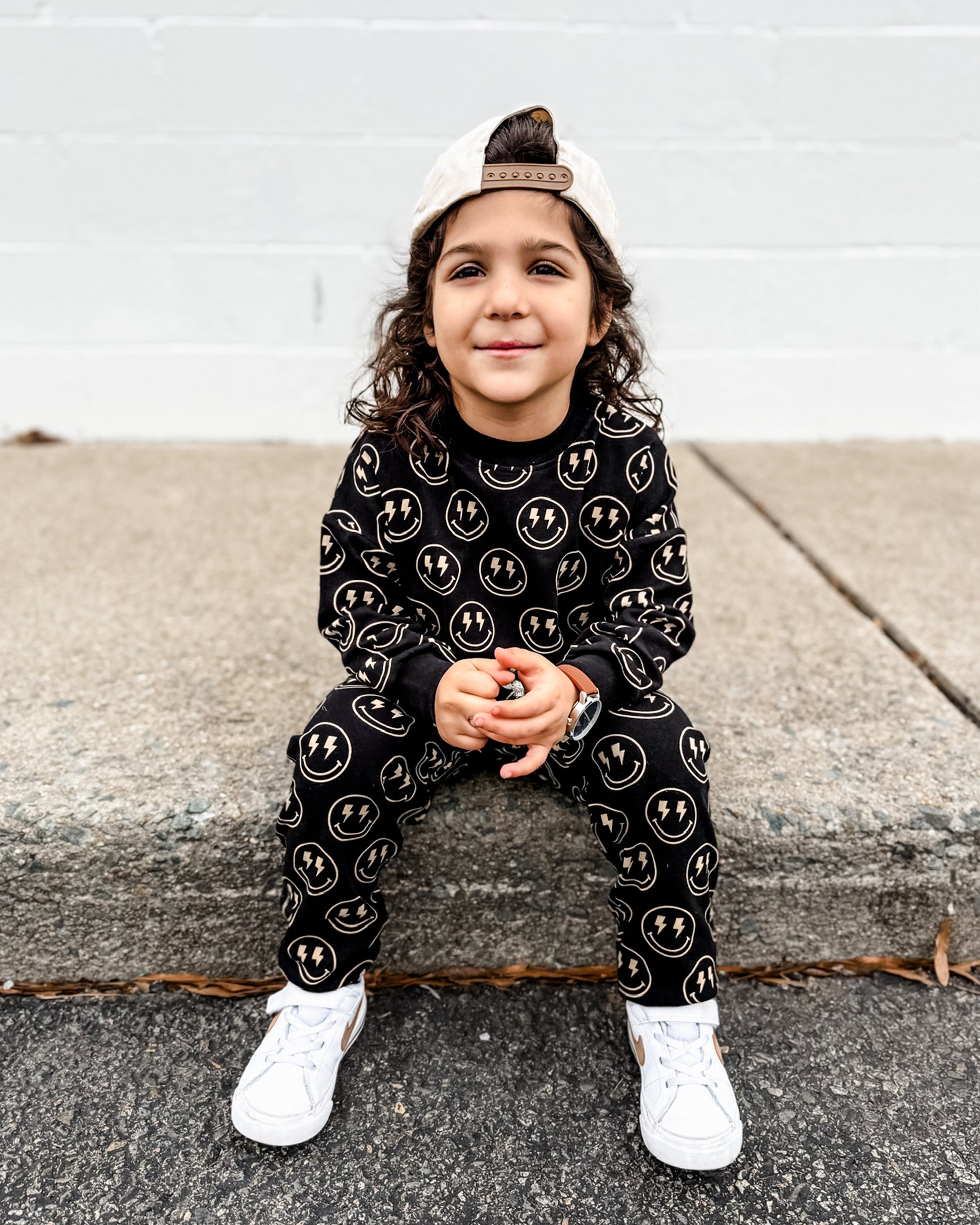 Boys Electric Smiley Jogger Set