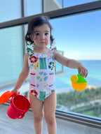 UPF 50+ Recycled Polyester Beach Baby Swimsuit