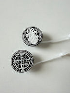 Catholic Straw Toppers: St. Benedict Medal (a 2 pack!)