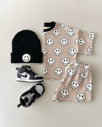 Electric Drippy Smiley Shorts Set