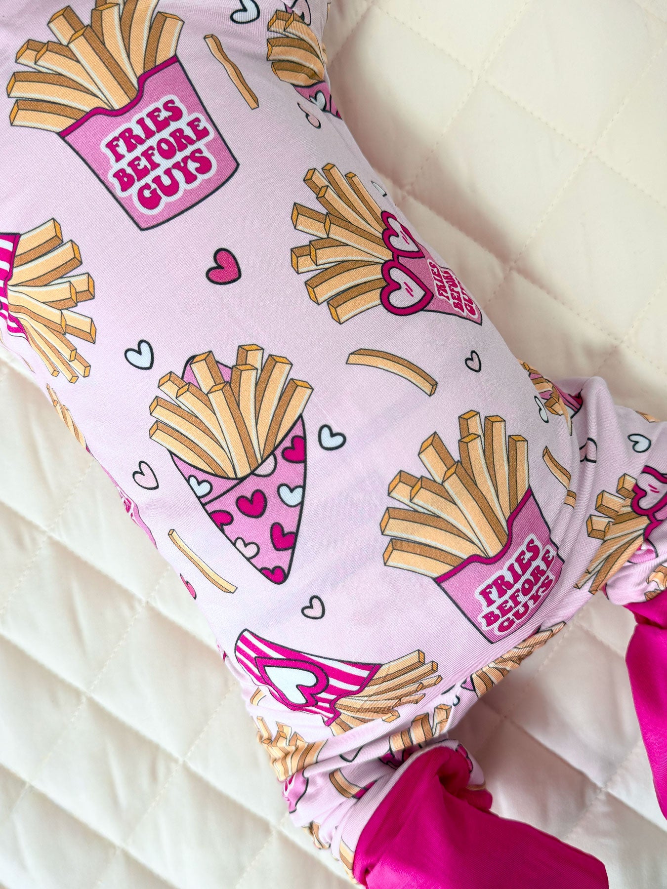 Baby Girl Bamboo Pajama Zip Romper