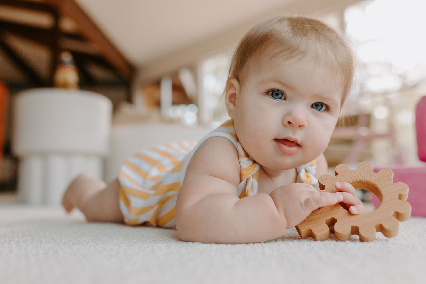 Baby's First Rosary Wooden Teether