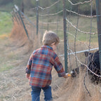 Rust Plaid Button Down Shirt