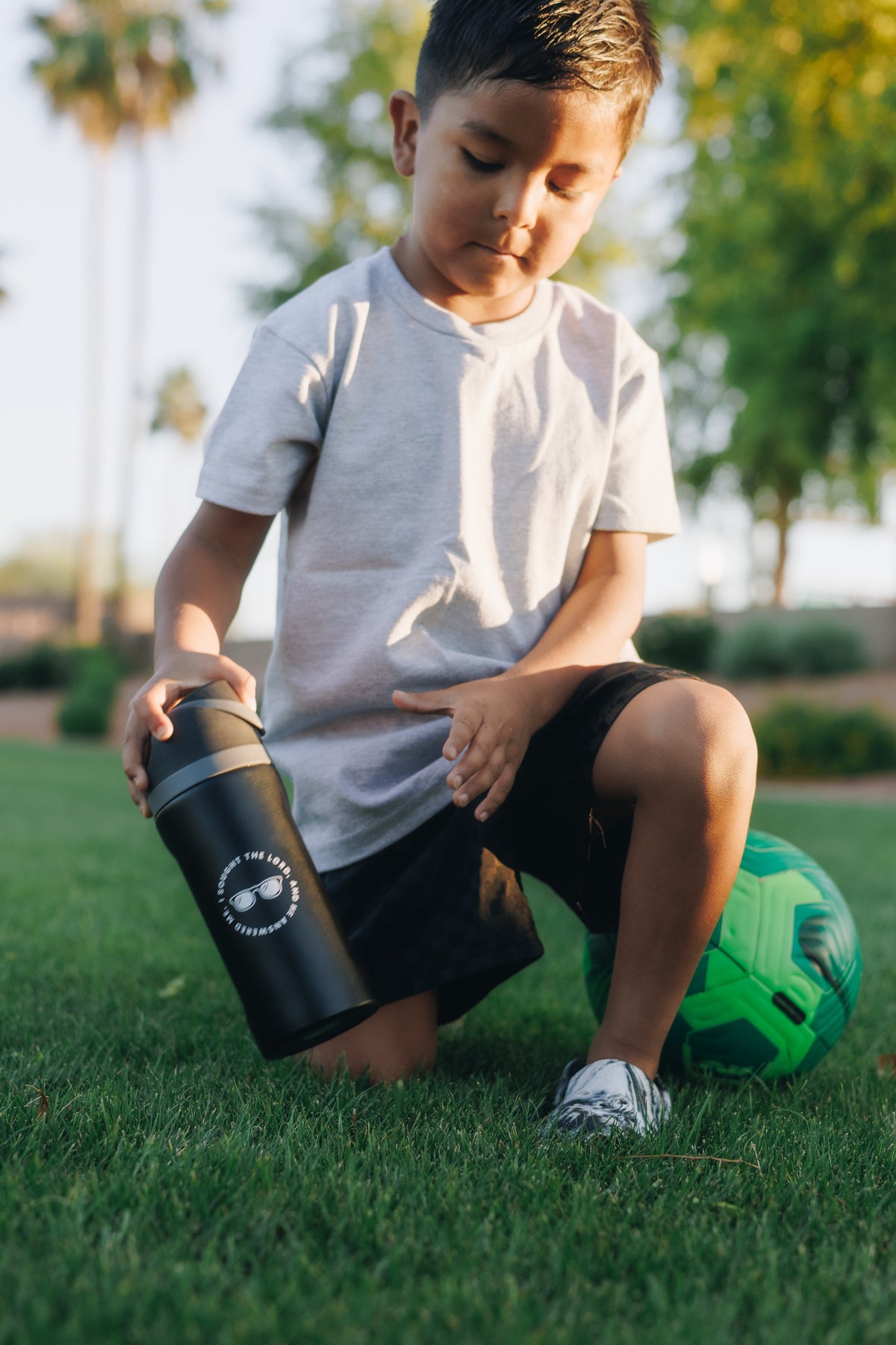 I Sought the Lord Kids Water Bottle | A Scripture Reminder for Little Hearts