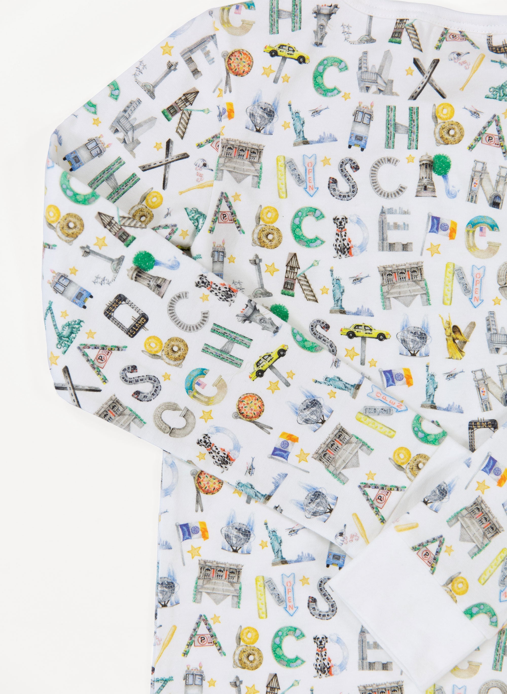 Organic Long Sleve Two-Piece Pajama Set