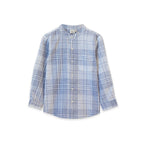 James Shirt - Blue-slub Check