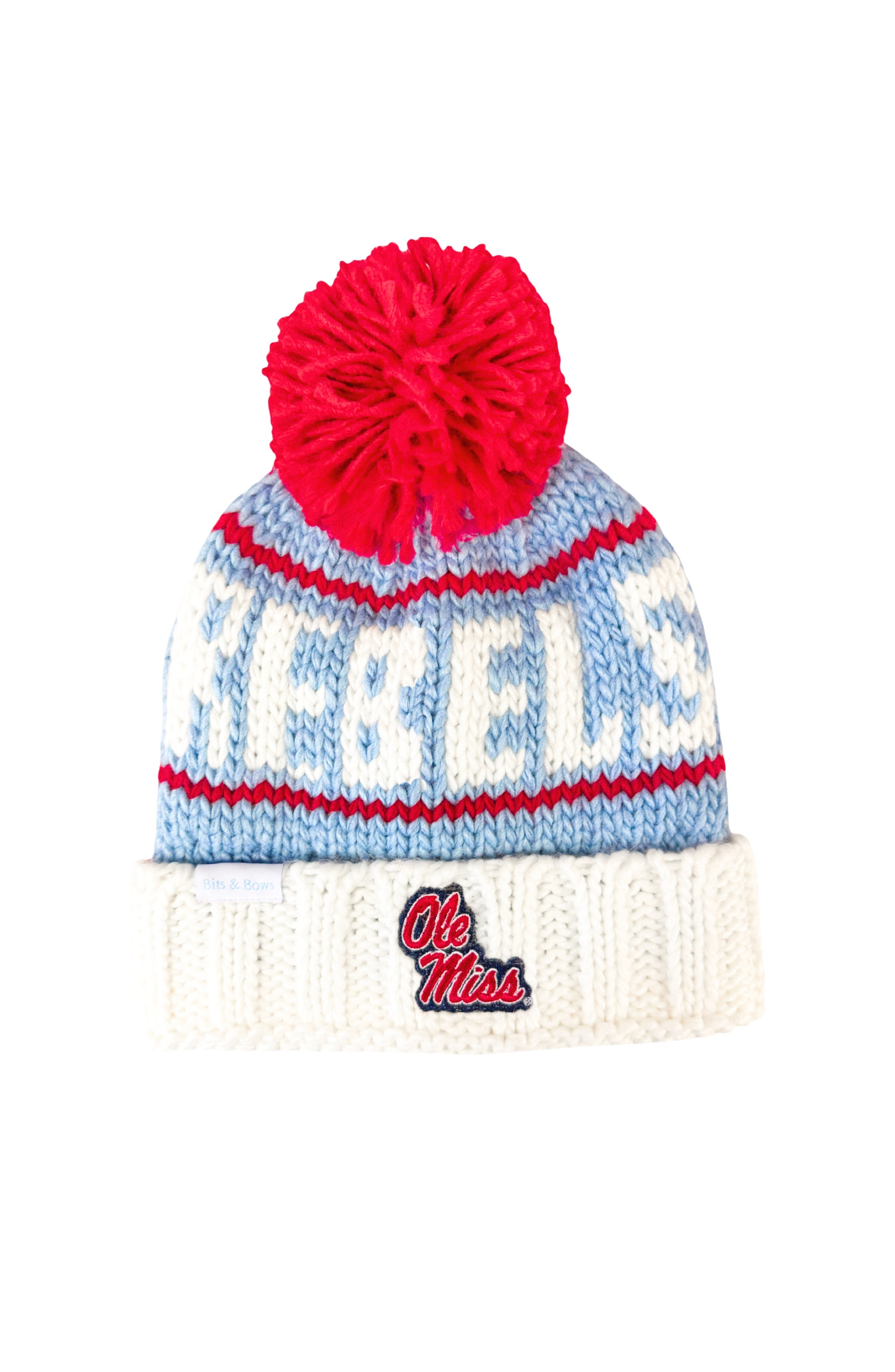 Officially Licensed Ole Miss Rebels Bobble Hat (Baby, Toddler, Kid)