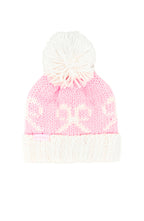 Pink Bows Bobble Hat/Mittens/Scarf Bundle