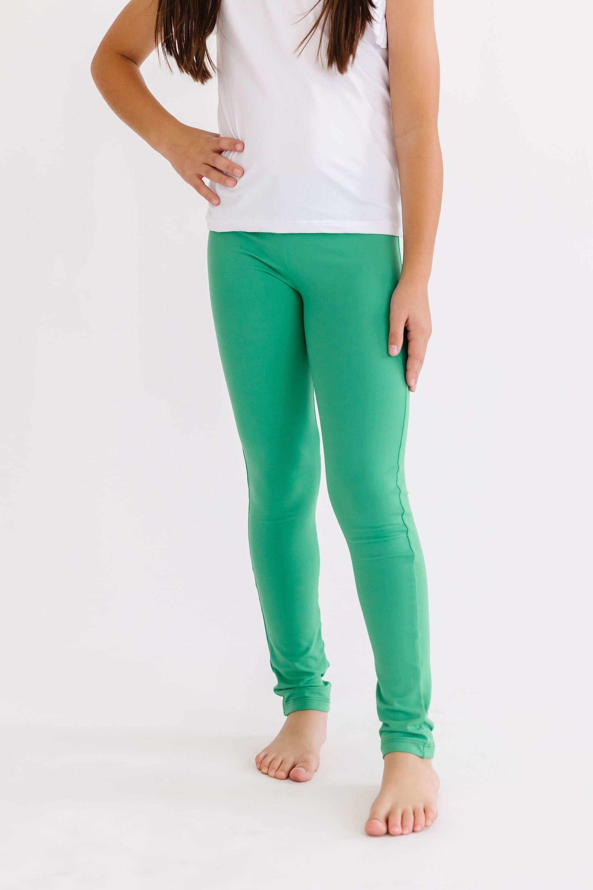 Kelly Green High-Waisted Leggings
