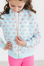Mint Rainbow Sequin Jacket