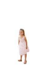 Daphne Girls Flutter Sleeve Dress Pink Star