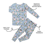 Girls Lillian Floral Bamboo Long Sleeve Pajama Set