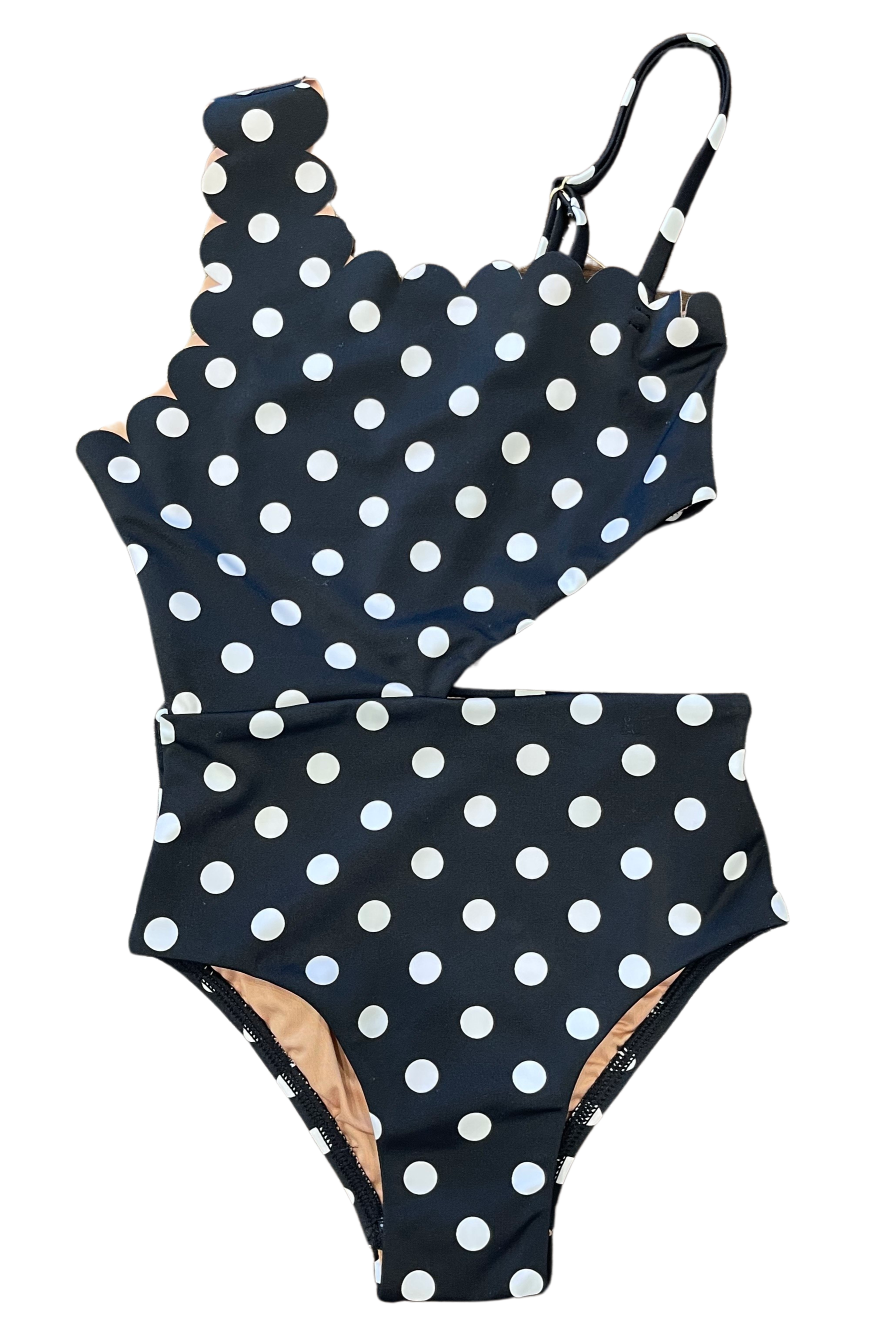 Little Becky One-Shoulder Cut-Out Swimsuit