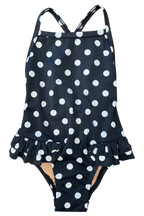 Little Clementine Ruffle Polka Dot Swimsuit
