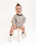 Electric Drippy Smiley Shorts Set