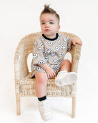 Electric Drippy Smiley Shorts Set