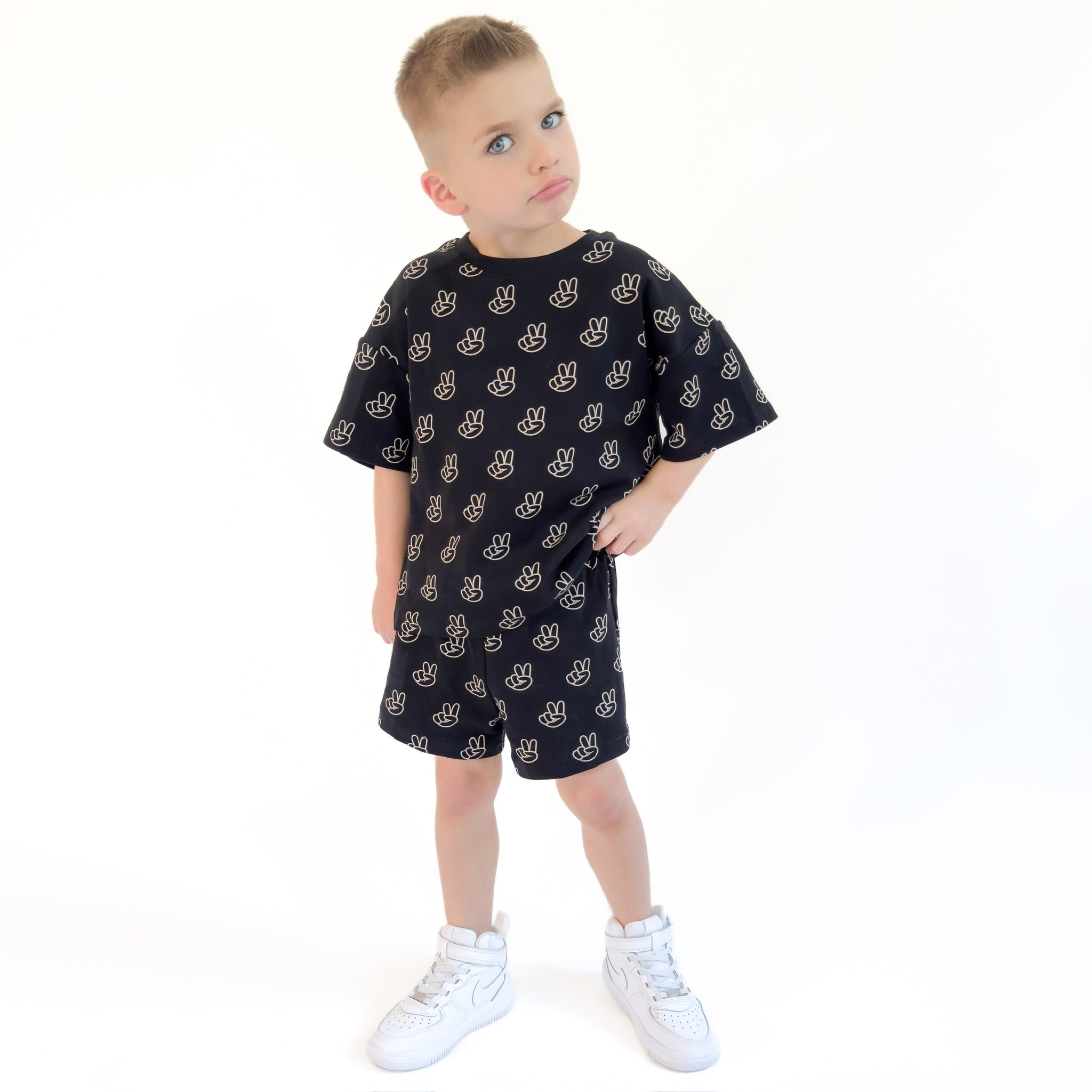 Good Vibes Cotton Shorts Set