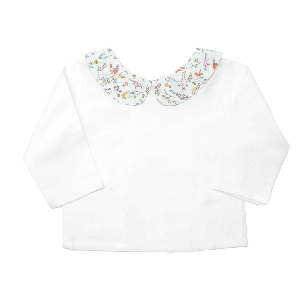 Baby Girl Double Button Blouse | Liberty 'Theo'
