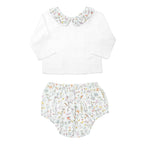 Baby Girl Double Button Blouse and Liberty 'Theo' Bloomer Set