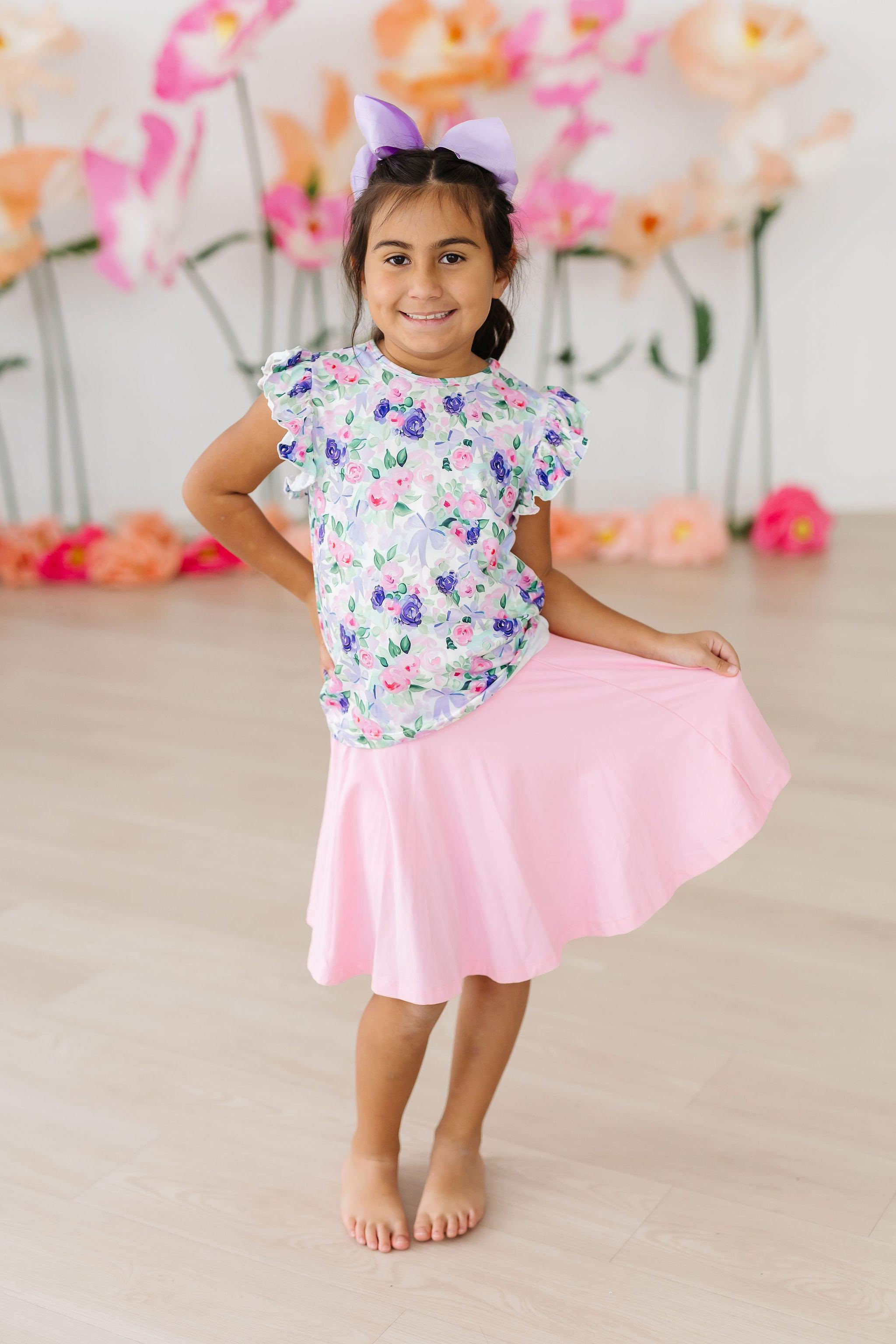 Short Sleeve Ruffle Tee