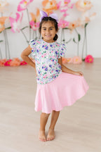 Lavender Love S/S Ruffle Tee