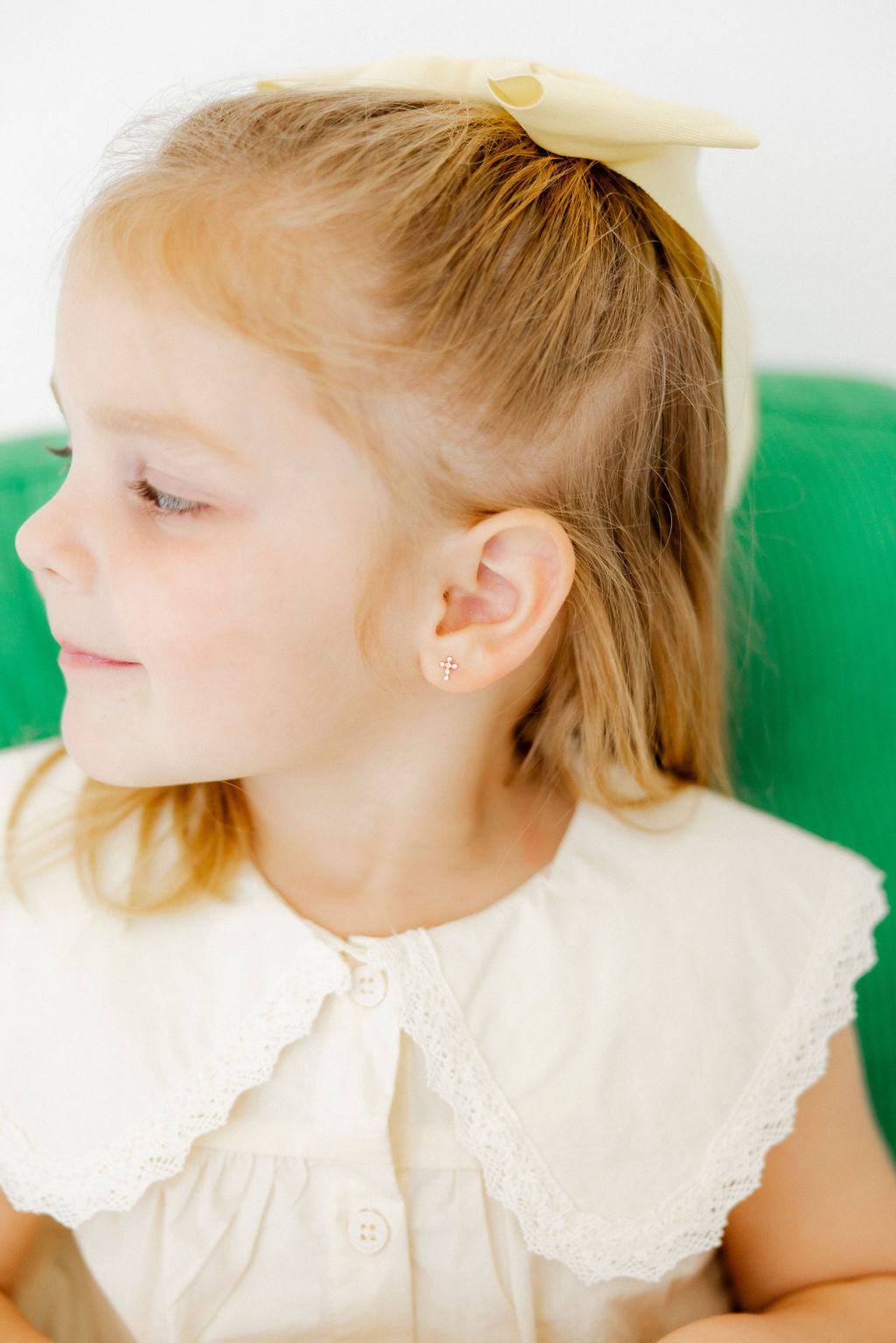 Screwback Stud Earrings - Clara Cross