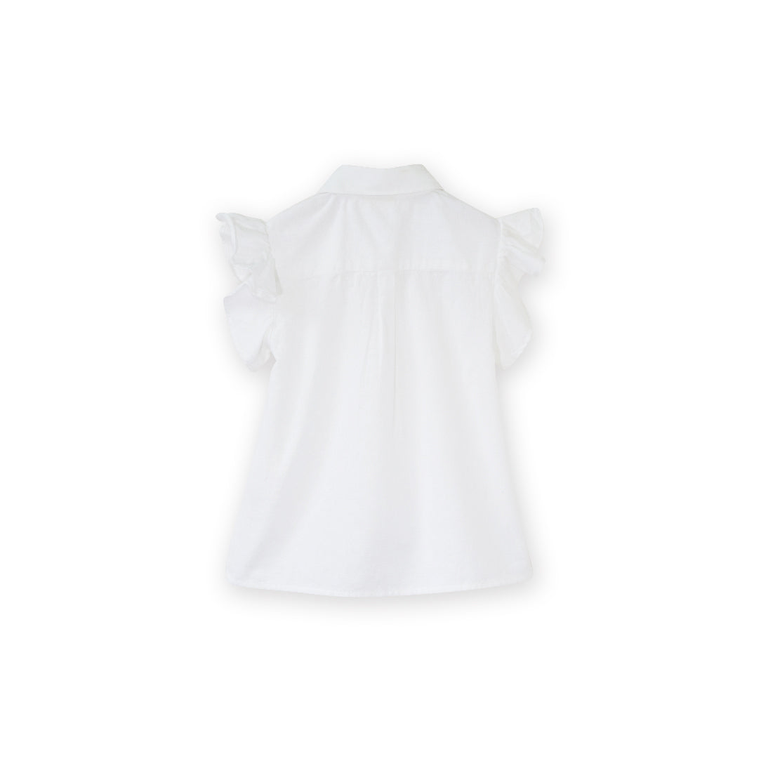 Girls White Lola Top