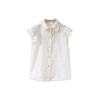 Girls Offwhite Eyelet Lola Top