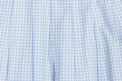 Toddler Girl Blue Gingham Pleated Dress