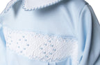 Baby Boy Lt.Blue Smocked Pima CottonDay Gown