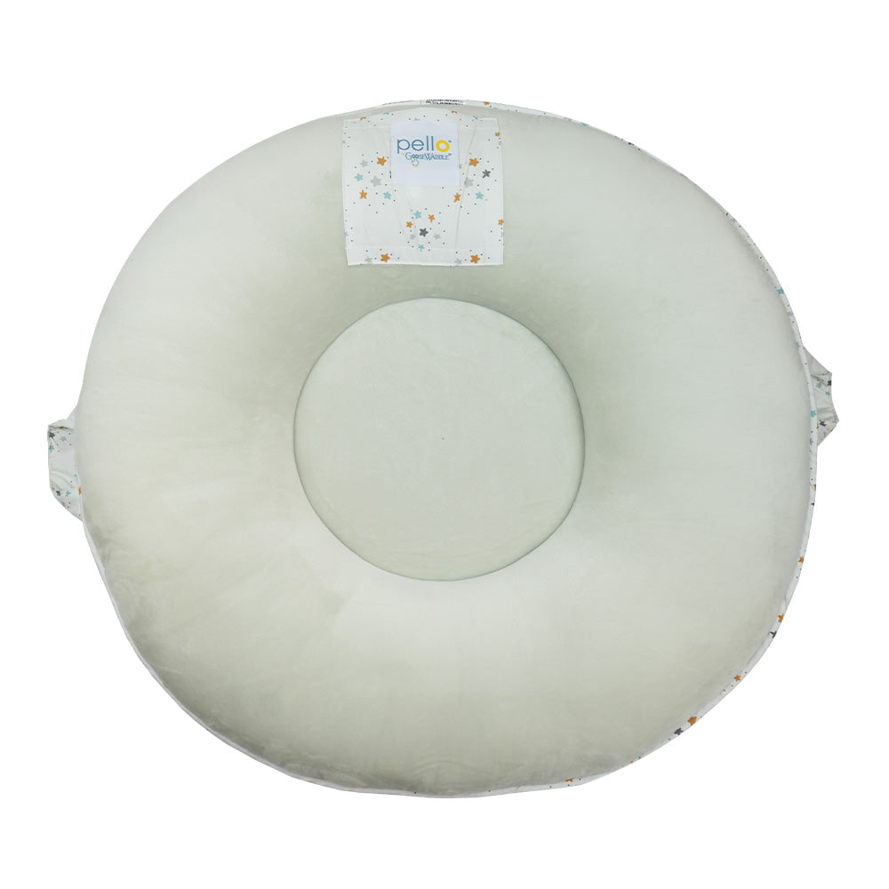 Lunar Gray Round Floor Cushion