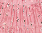 Luxe Giselle Women's Maxi Dress Rose Silk Dupioni