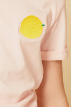 Recycled Cotton Pink Lemon Kid T-Shirt