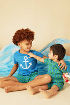 Linen Checkered Pocket Baby Romper