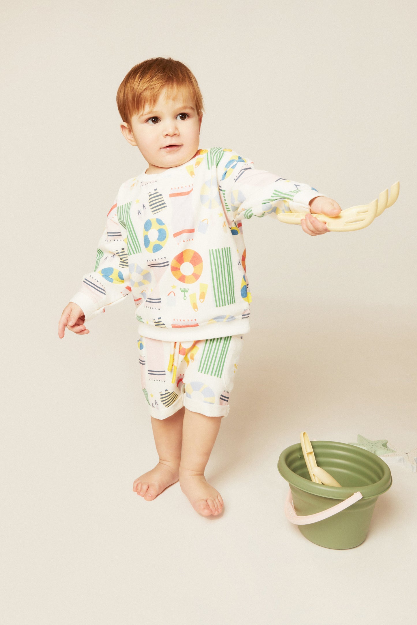 Recycled Cotton Beach Baby Sweatshirt