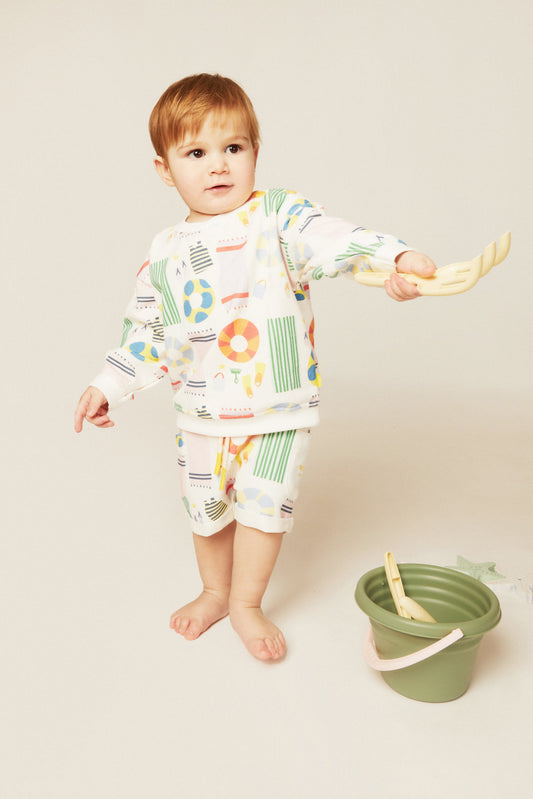 Recycled Cotton Beach Baby Sweatshirt