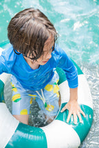 UPF 50+ Recycled Polyester French Blue Kid Rashguard