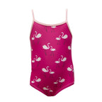 Print One-Piece Bathing Suit in Calypso Flamingos