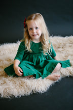 Spruce 3/4 Sleeve Pocket Twirl Dress