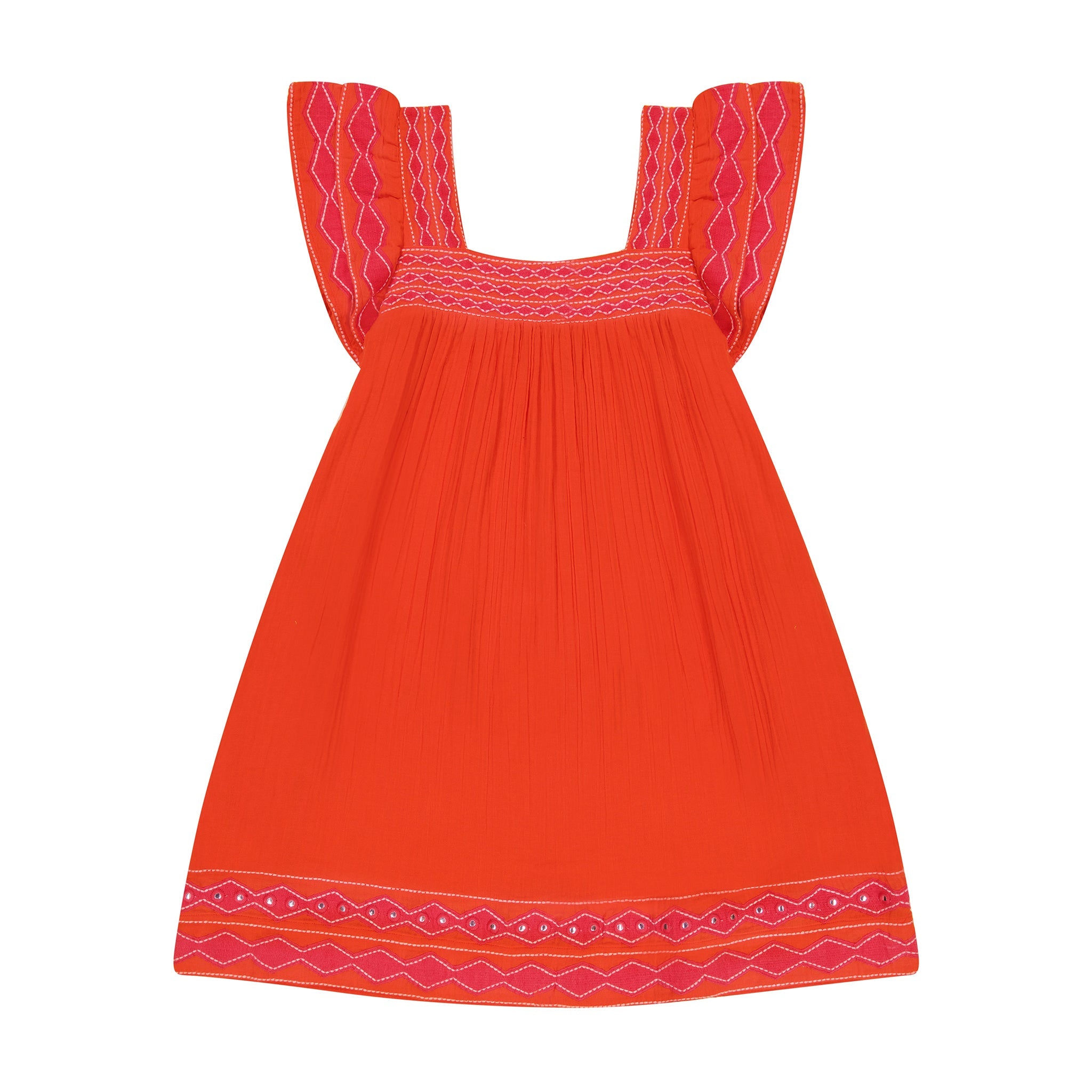 Mini Sandrine Women's Dress Poppy Embroidery