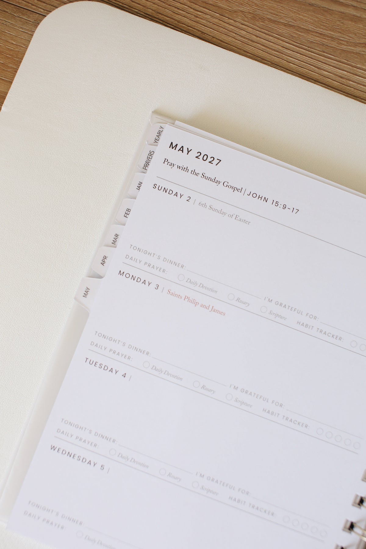 2027 Calendar Year Catholic Liturgical Planner // Mini Layout