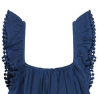 Mini Eva Girls' Ruffle Dress Lapis Blue